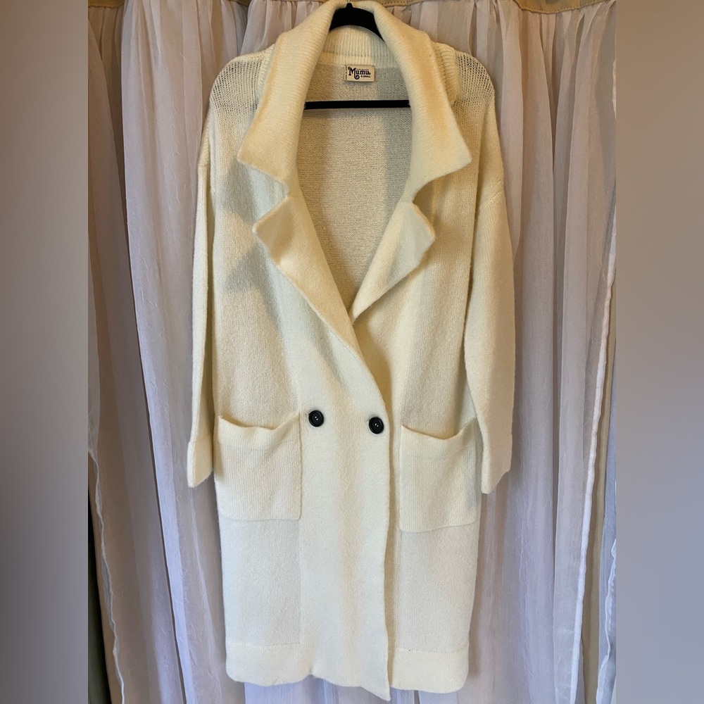 Show me your mumu knee length thick knit cardigan
